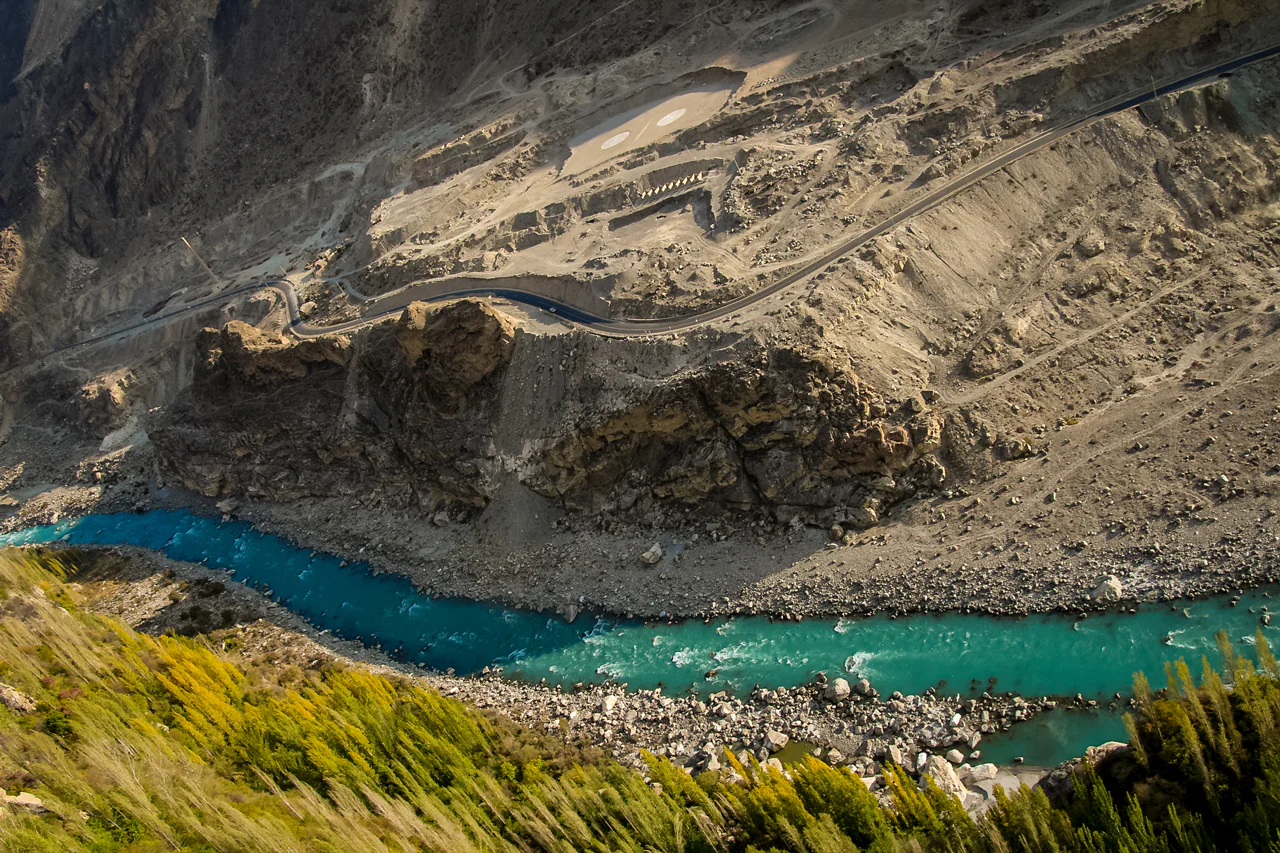 Khung cảnh trên một con đường quốc lộ ở Pakistan