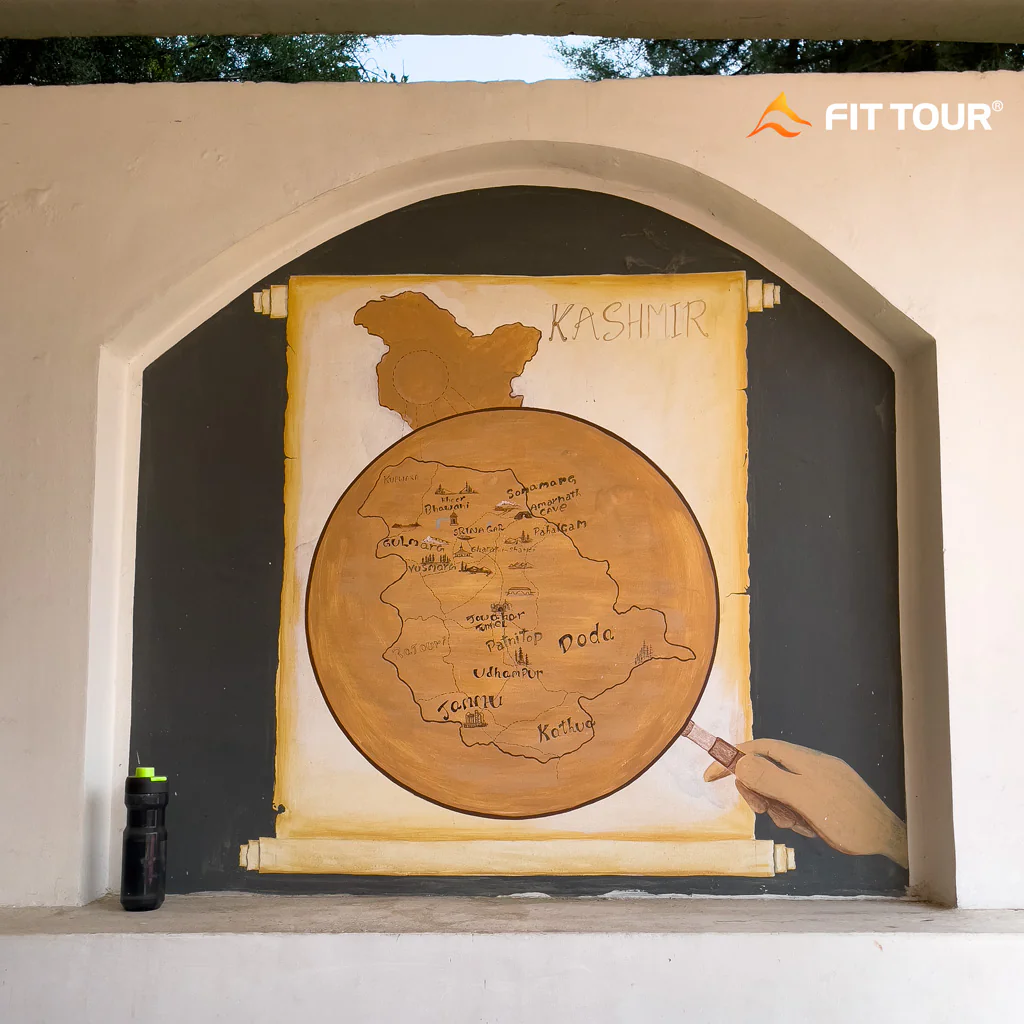 Bản đồ du lịch Kashmir Ấn Độ
