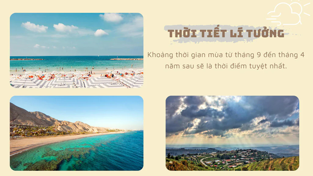 Israel có thời tiết lý tưởng