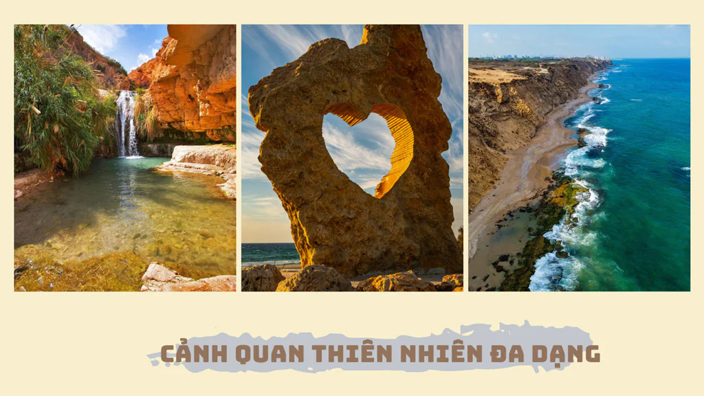 Cảnh quan thiên nhiên ở Israel đa dạng