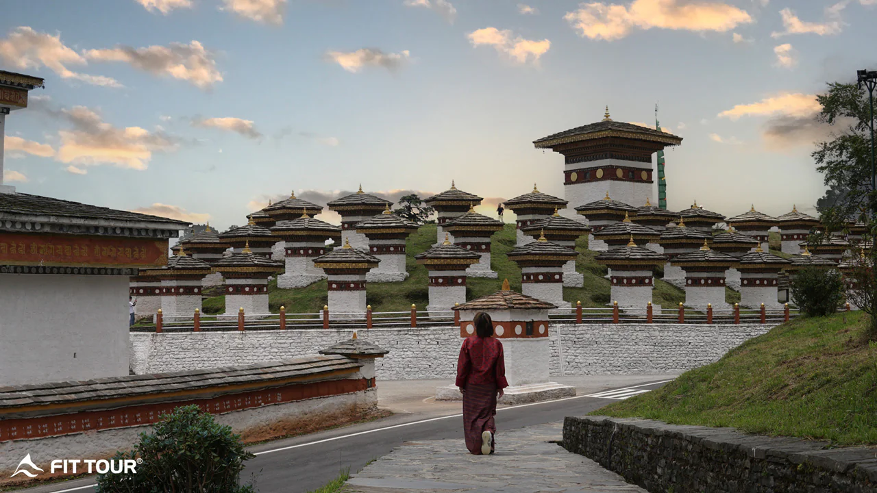 Các Chortens ở đèo Dochula pass tại Bhutan