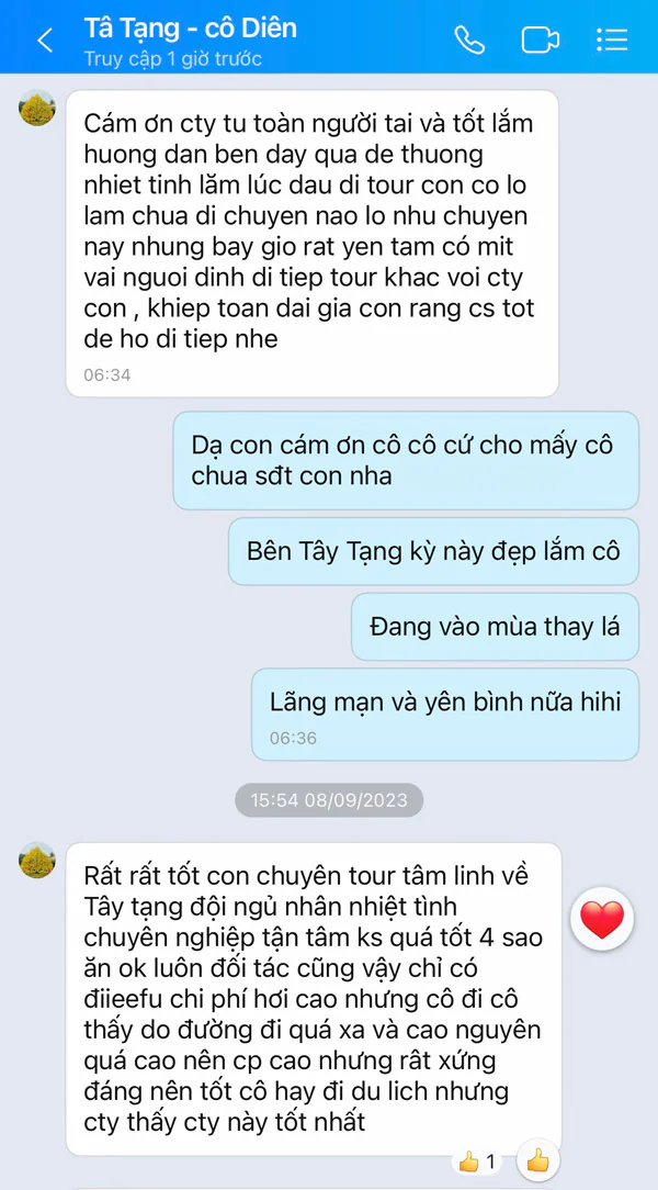 Đánh giá tour Tây Tạng với Fit Tour tháng 9 năm 2023