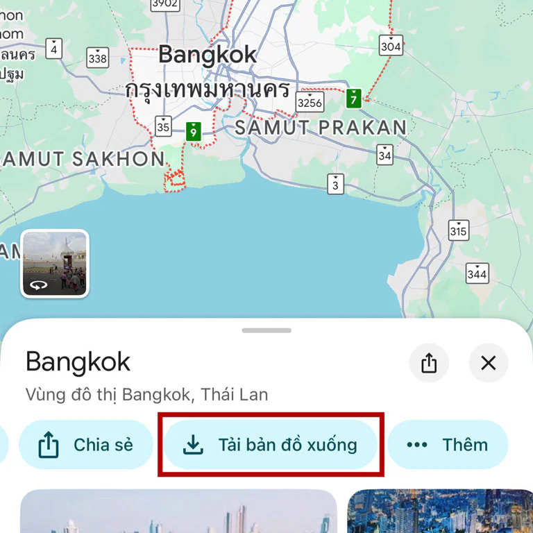 Ví dụ tải bản đồ Google Maps Offline