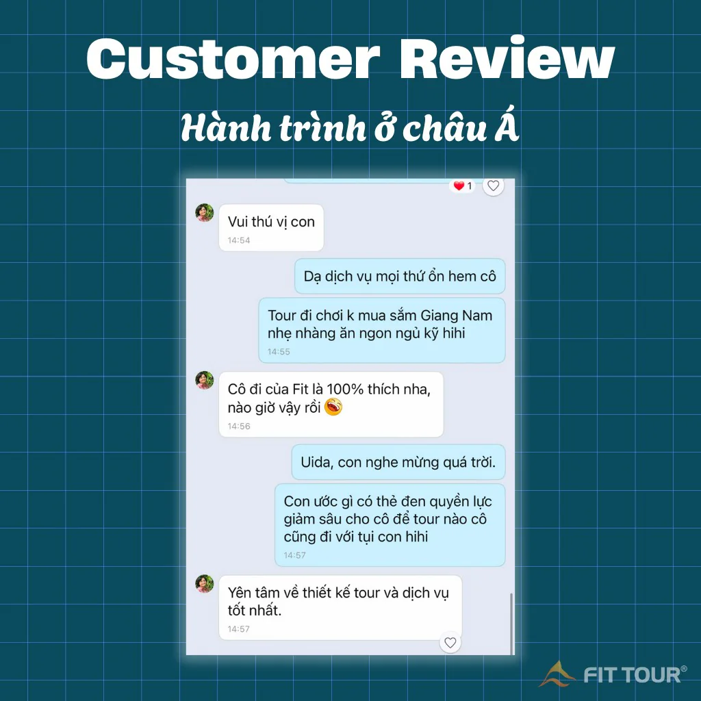 Feedback của cô Ni trong chuyến đi cùng FIT Tour