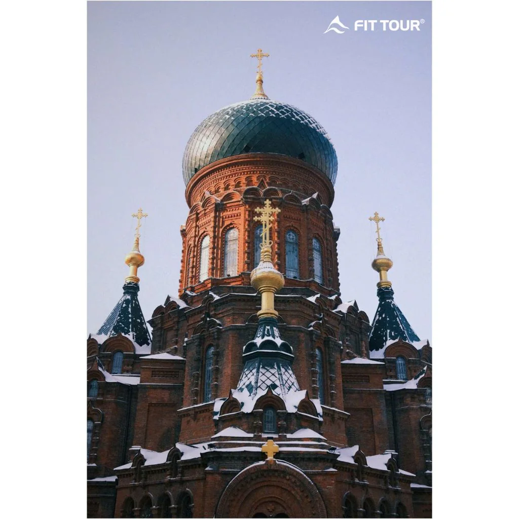 Kiến trúc mái vòm phong cách Byzantine của Nhà thờ Saint Sophia Cáp Nhĩ Tân