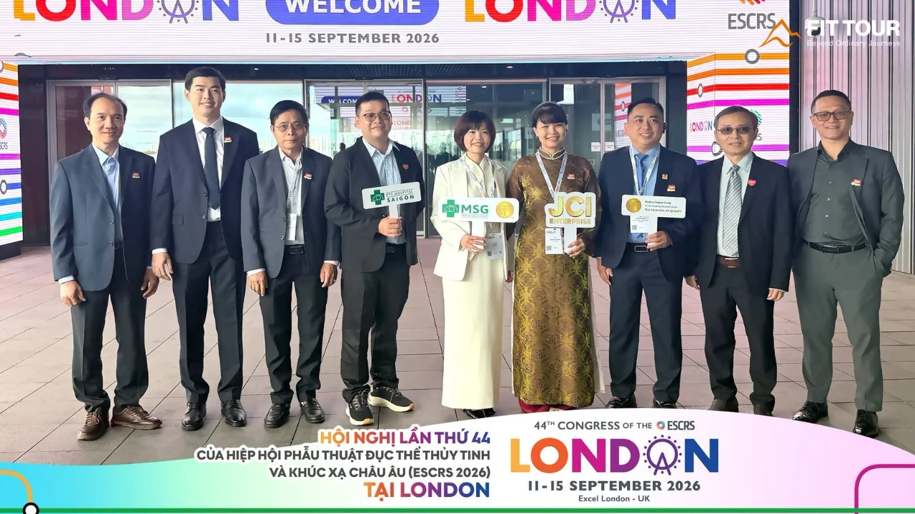 Đoàn Bệnh Viện Mắt Sài Gòn tại trung tâm ExCeL London