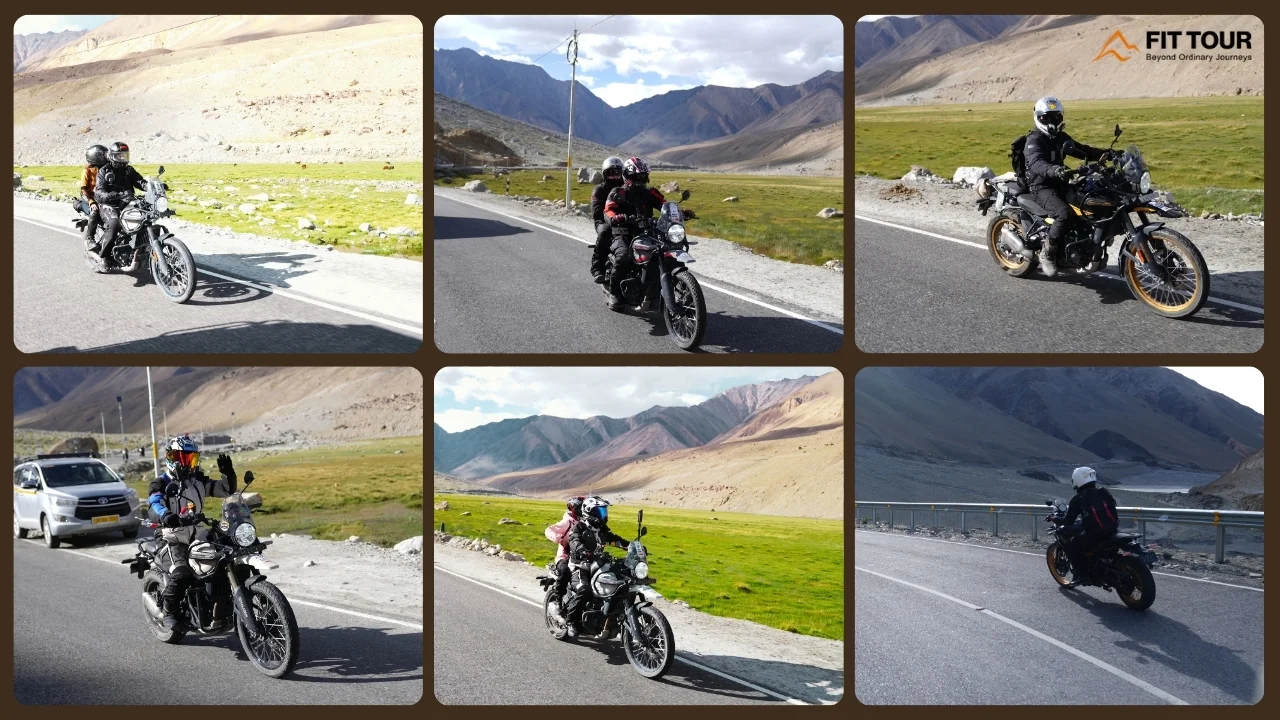 Tiến vào thung lũng hồ Pangong