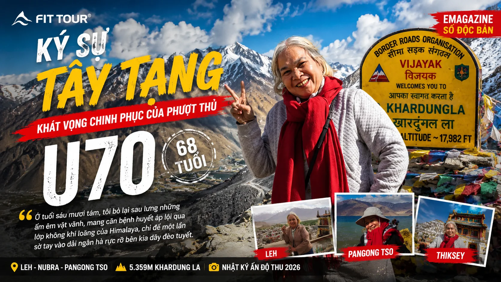 Emagazine Ladakh: Hành Trình Cô Mây U70