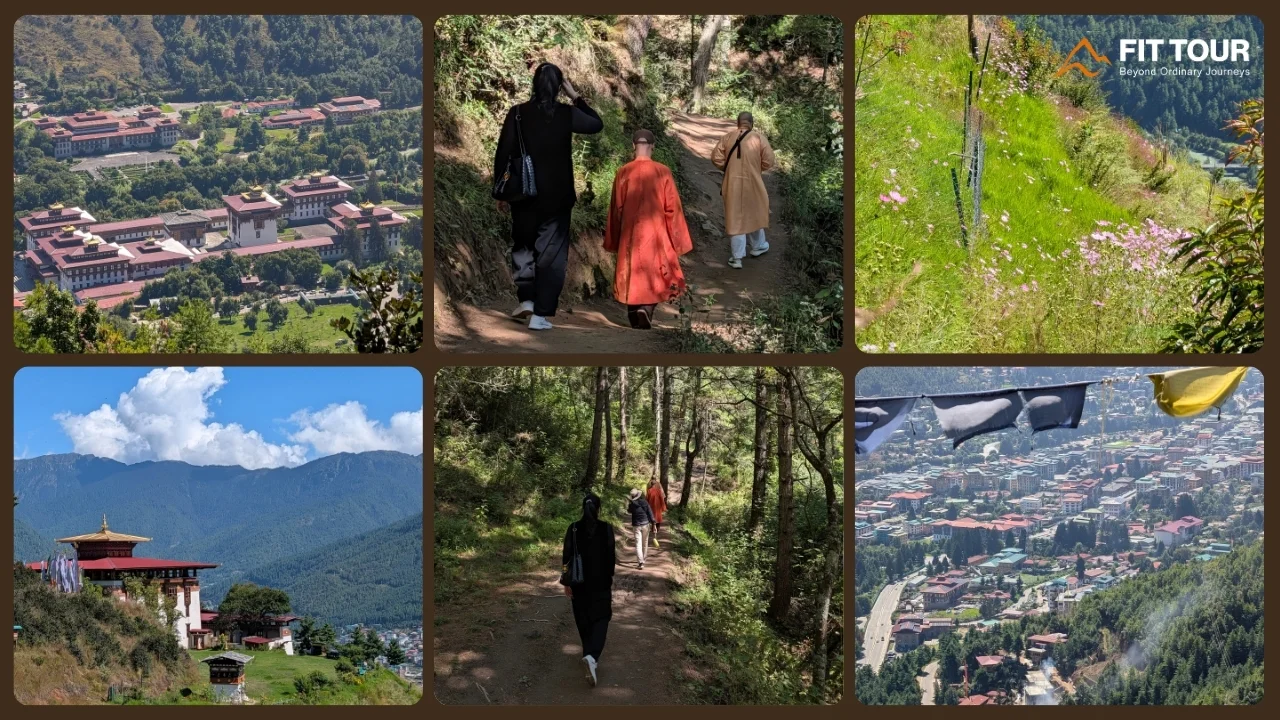 Cung đường hiking xuyên rừng và sườn núi dẫn đến Wangditse Lhakhang tại Thimphu