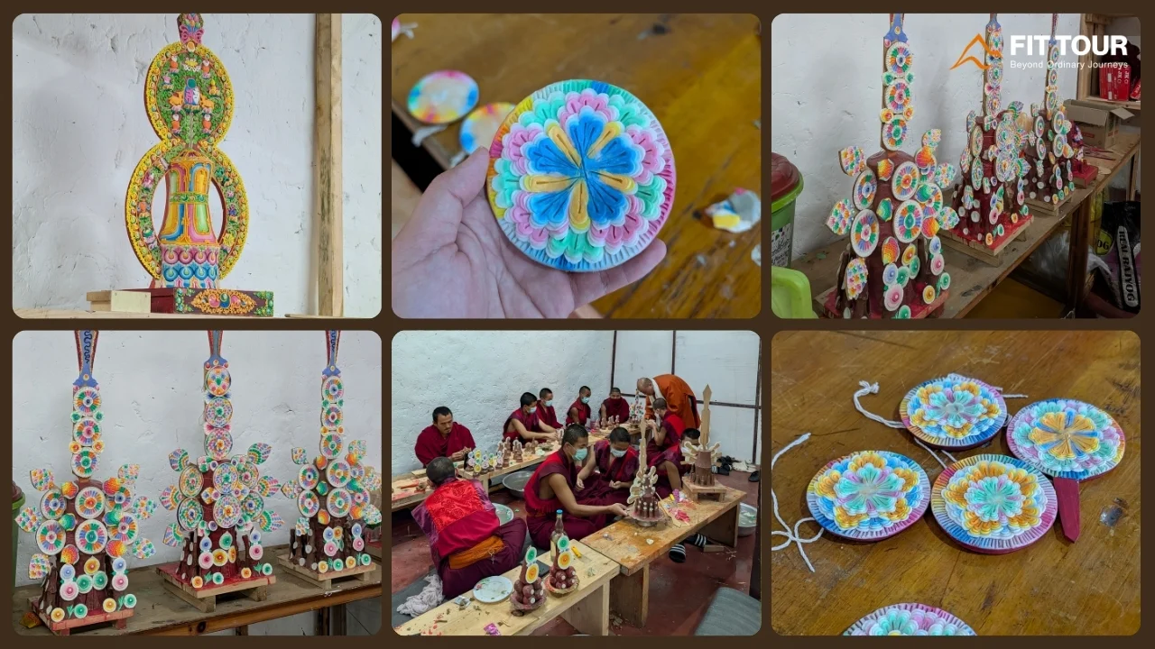 Nghệ thuật nghi lễ Phật giáo Mật tông và pháp khí truyền thống tại pháo đài Trongsa Dzong