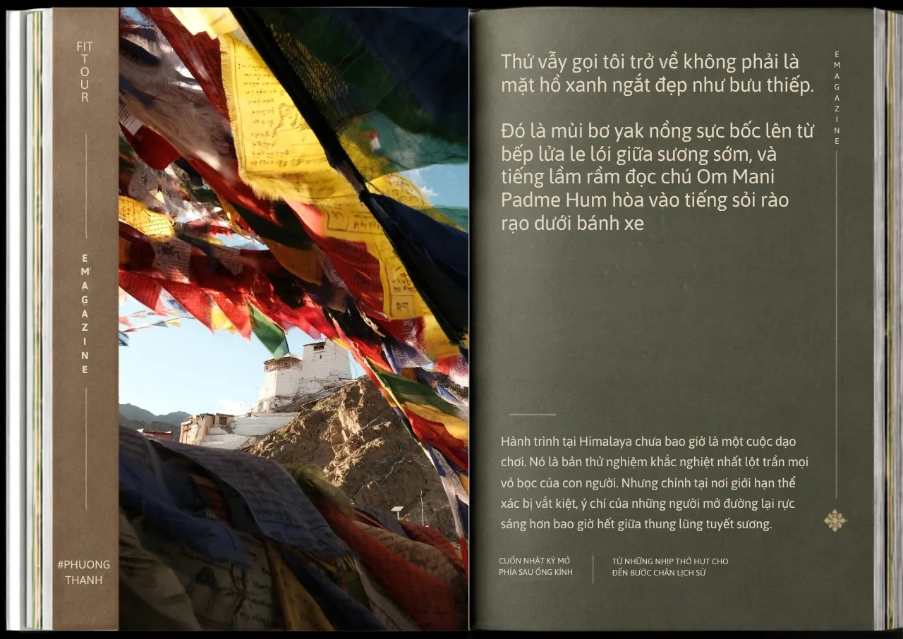 Trích dẫn thứ vẫy gọi tôi trở về Ladakh là mùi bơ yak