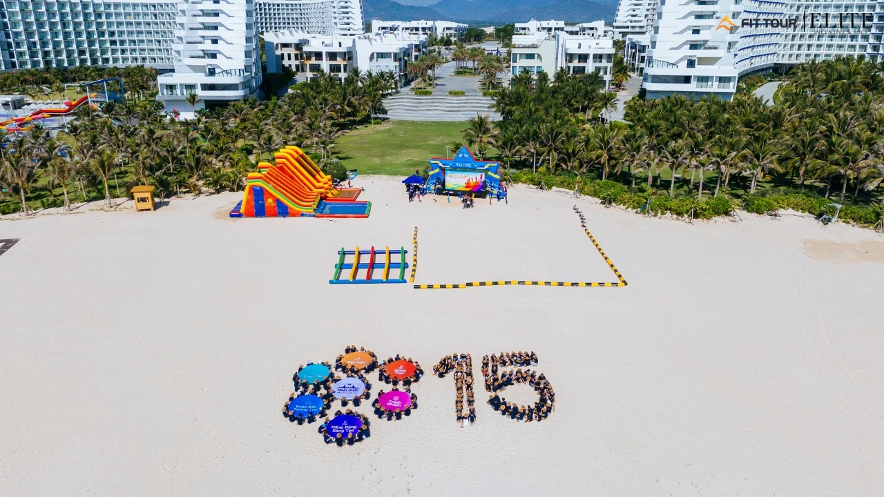 Toàn cảnh Beach Olympic quy mô lớn bằng flycam