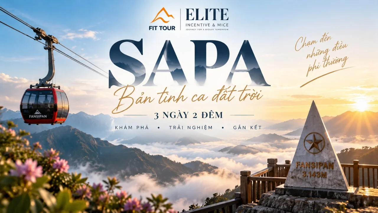 Tour Doanh Nghiệp Sapa 3N2Đ | Fansipan, Cát Cát & Nghỉ Dưỡng