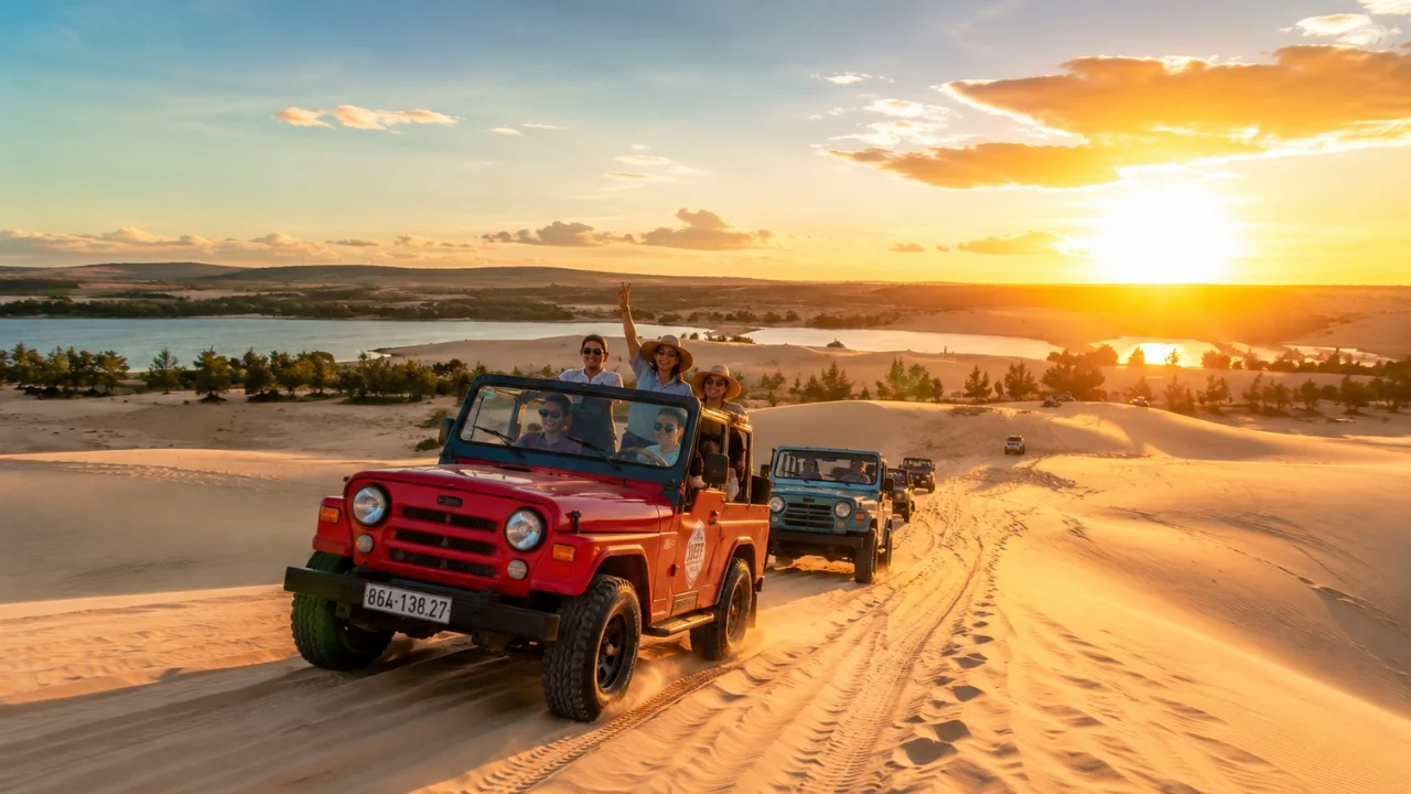 Jeep Tour Bàu Trắng