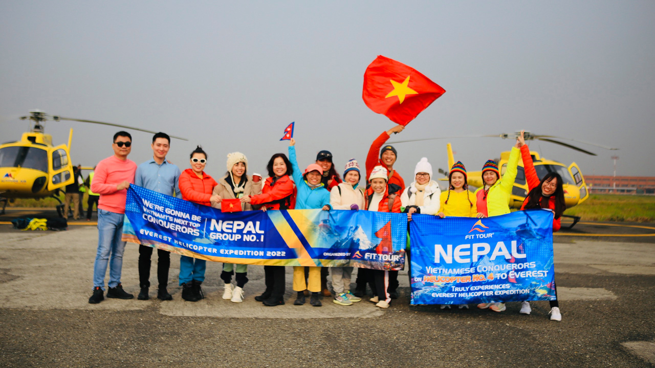 Fit Tour và đoàn khách được chào mừng đến Nepal