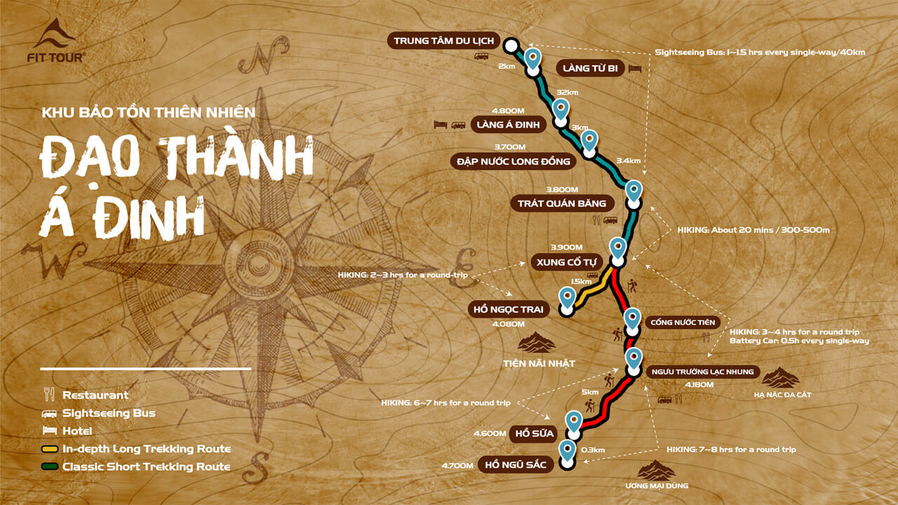 Bản đồ Roadmap Khu bảo tồn Đạo Thành – Á Đinh